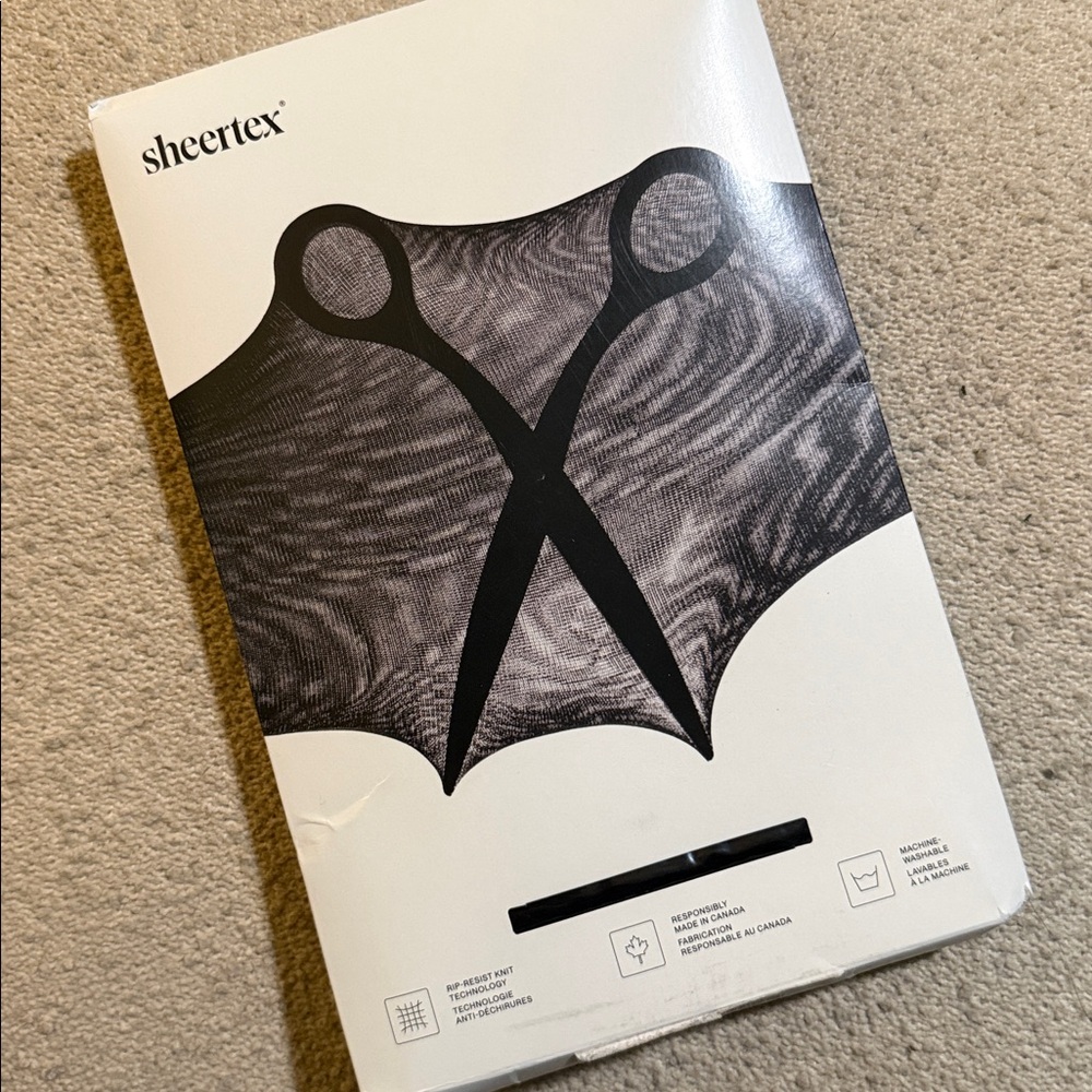 Sheertex Control Top Super Sheer Rip-Resist tights Black